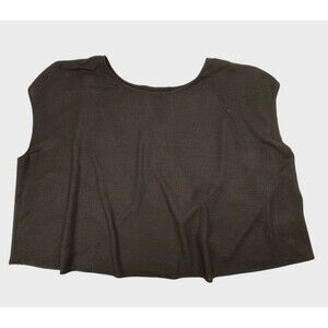 Torrid Black Linen Blend Cross Back Flyaway Crop Top Light Airy Plus Size 1X 14